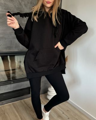 Oversize mikina ANGEL s legínami PUSH UP 🖤 #passionfashion